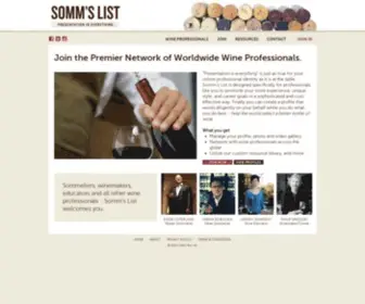 Sommslist.com(SOMM'S LIST) Screenshot