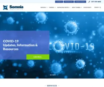 Somniaanesthesiaservices.com(Somnia Anesthesia Services) Screenshot