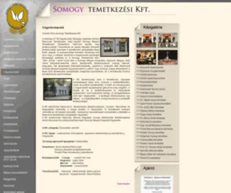 Somogyitemetkezes.hu(Somogy Temetkezési Kft) Screenshot