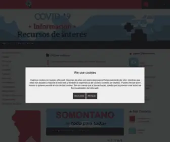 Somontano.org(Bienvenidos al Portal Institucional de la Comarca de Somontano de Barbastro) Screenshot