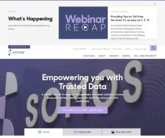 Somos.com(A Leader in Registry Management & Data Solutions) Screenshot