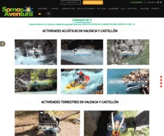 Somosaventura.com(Deportes de aventura en Valencia y Castellón) Screenshot