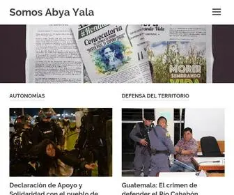 Somosunaamerica.org(Somos Abya Yala) Screenshot