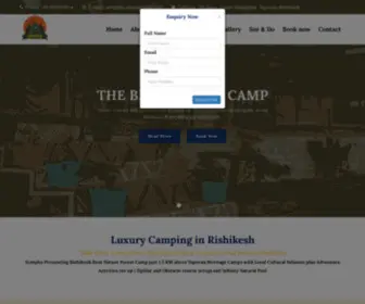 Sompho.com(Best Luxury Forest Camping in Rishikesh Uttarakhand) Screenshot