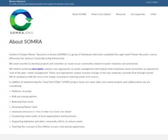 Somra.org(Creating, promoting and implementing the practice of Zero Waste) Screenshot