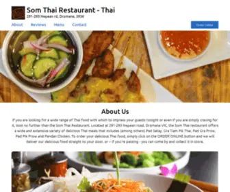 Somthaidromana.com.au(Som Thai Restaurant) Screenshot