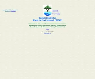 Somwe.com(Somali Centre for Water & Environment (SCWE)) Screenshot