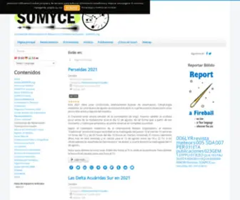 Somyce.org(Sociedad de Observadores de Meteoros y Cometas de España) Screenshot