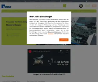 Sona.de(Hardware Online Shop für Server & PC) Screenshot