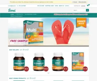 Sona.ie(Irish Vitamin and Mineral Supplement Company) Screenshot