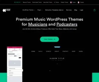 Sonaar.io(Music WordPress Themes for Musicians and Podcasters) Screenshot
