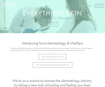 Sonadermatology.com(Sōna Dermatology) Screenshot