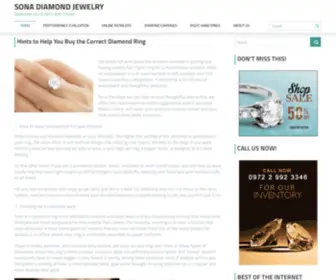 Sonadiamondjewelry.com(Diamonds Are A Girl's Best Friend) Screenshot