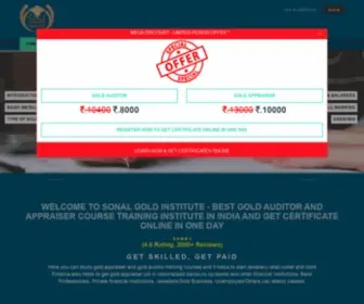 Sonalgoldinstitute.com(Sonal Gold Institute) Screenshot
