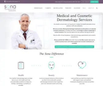 Sonamedspa.com(Sona Dermatology & MedSpa) Screenshot