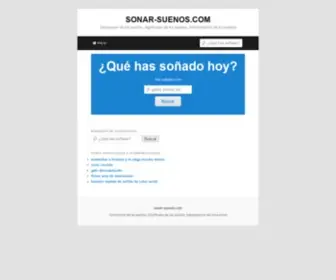 Sonar-Suenos.com(Diccionario de los sueños) Screenshot