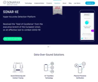 Sonarax.com(Contact Tracing & Secure Touch) Screenshot