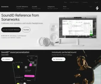 Sonarworks.com(Digital Speaker Calibration Software) Screenshot