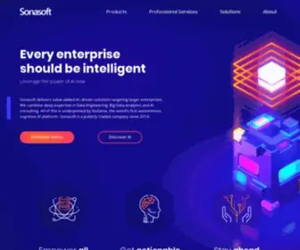 Sonasoft.com(AI Consulting Company) Screenshot