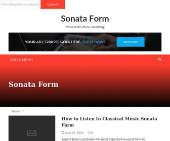 Sonata-Form.com(Musical structure consisting) Screenshot