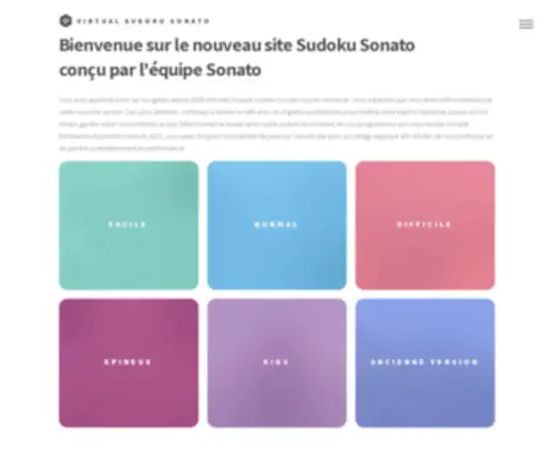 Sonato.org(Virtual SUDOKU Sonato) Screenshot