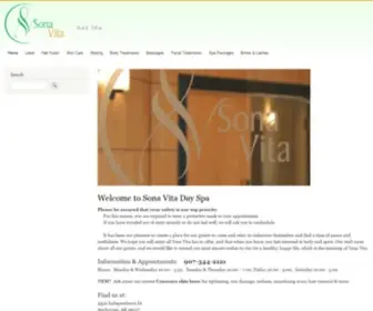 Sonavita.com(Sona Vita Day Spa) Screenshot