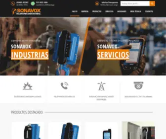 Sonavox.com.ar(Telefonía Industrial) Screenshot