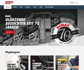Sonax.de(Autopflege, Lackpflege & Waschanlagenprodukte von SONAX) Screenshot