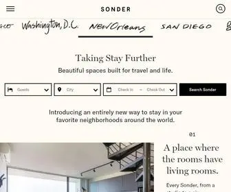 Sonder.com(A better way to stay) Screenshot