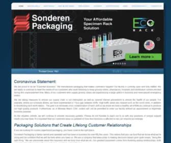 Sonderen.com(Packaging Solutions that Create Lifelong Customer Relationships) Screenshot