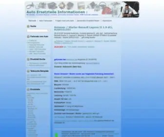 Sonderstore.com(Auto Ersatzteile Informationen) Screenshot