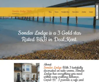 Sondeslodge.co.uk(Bed & Breakfast in Deal Kent) Screenshot