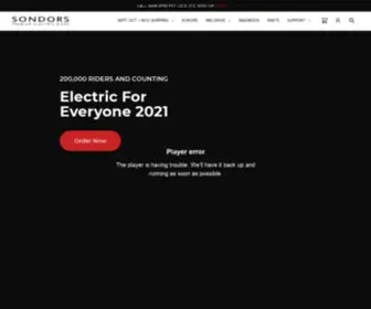 Sondors.com(SONDORS Electric Bikes) Screenshot