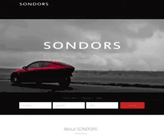 Sondorselectriccarcompany.com(SONDORS Electric Car Company) Screenshot