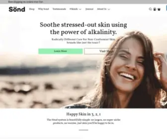 Sondskin.co.uk(Sönd) Screenshot