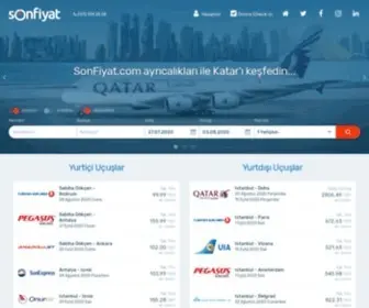 Sonfiyat.com(Türkiye'nin ilk online uçak bileti sitesi) Screenshot