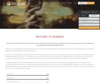 Songbay.co(Buy and Sell 100% Original Lyrics and Songs Online) Screenshot