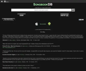 Songbookdb.com(Karaoke and DJ digital song books on mobile devices) Screenshot