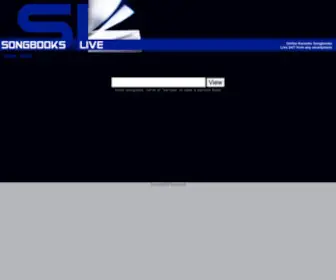 Songbookslive.com(Songbooks Live) Screenshot