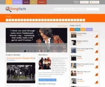 Songfacts.com Screenshot