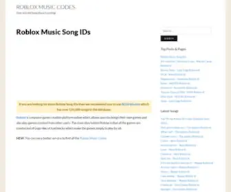 Songids.com(Roblox Music Song IDs (UpdatedRoblox Music Codes) Screenshot