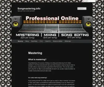 Songmastering.info(Song mastering) Screenshot