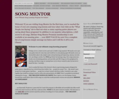 Songmentor.com(Songmentor) Screenshot