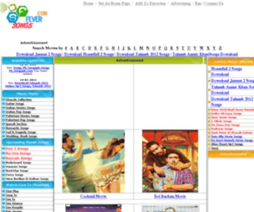 Songsfever2.com(Download Bollywood Songs) Screenshot