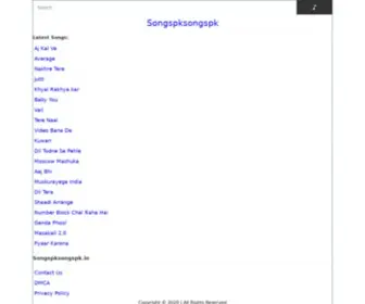 SongspkSongspk.in(Dit domein kan te koop zijn) Screenshot