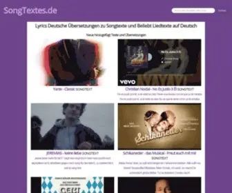 Songtextes.de(Übersetzungen) Screenshot