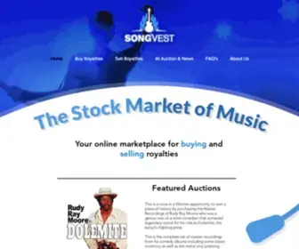 SongVest.com(SongVest Invest in Music Royalties) Screenshot
