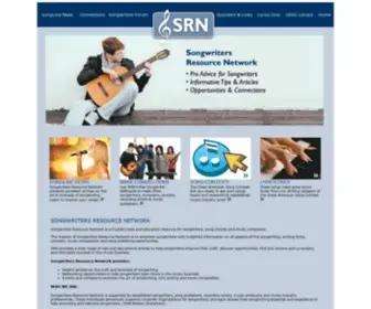 Songwritersresourcenetwork.com(Songwriters Resource Network) Screenshot