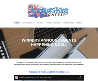 Songwritingcontest.co.uk(The UK Songwriting Contest) Screenshot