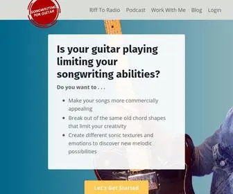 Songwritingforguitar.com(Songwriting For Guitar) Screenshot